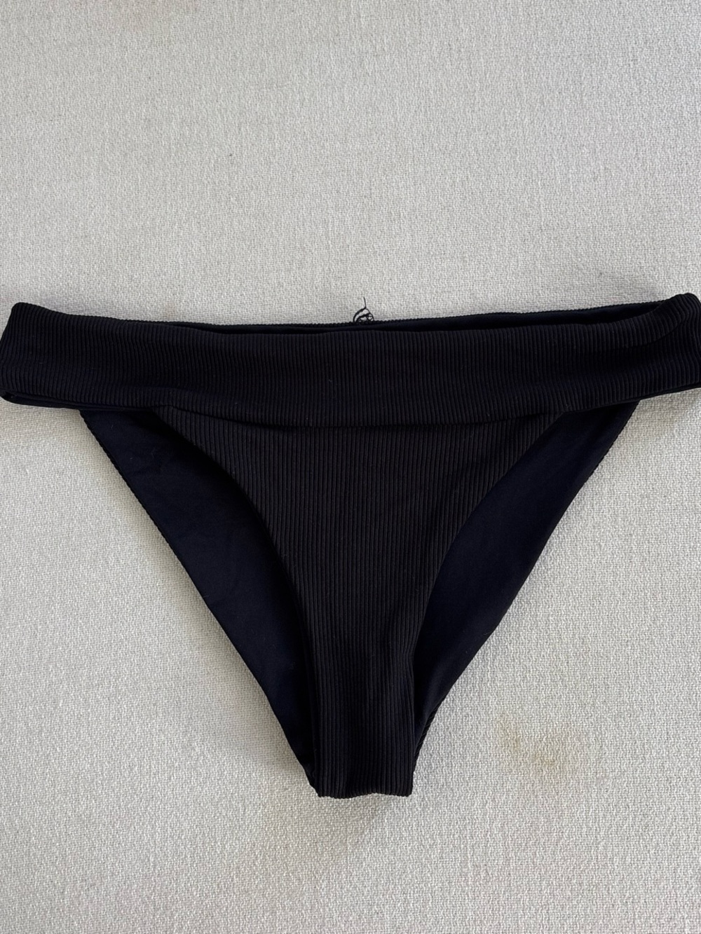 l*space Black Ribbed Bikini Bottom